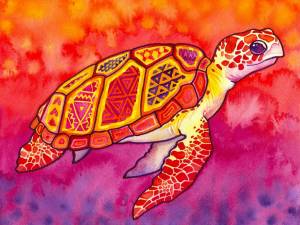 Раскраска черепаха рисунок #20 #559193