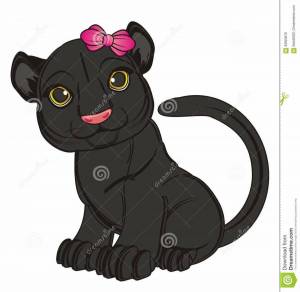 Раскраска черная пантера для детей #8 #559609
