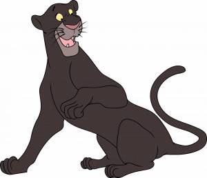 Раскраска черная пантера для детей #18 #559619