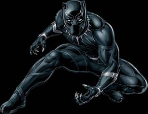 Раскраска черная пантера супергерой #4 #559662