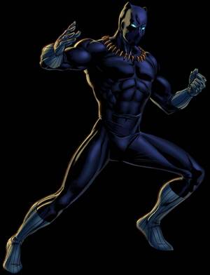 Раскраска черная пантера супергерой #6 #559664