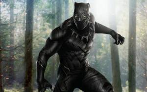 Раскраска черная пантера супергерой #8 #559666