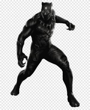 Раскраска черная пантера супергерой #23 #559681