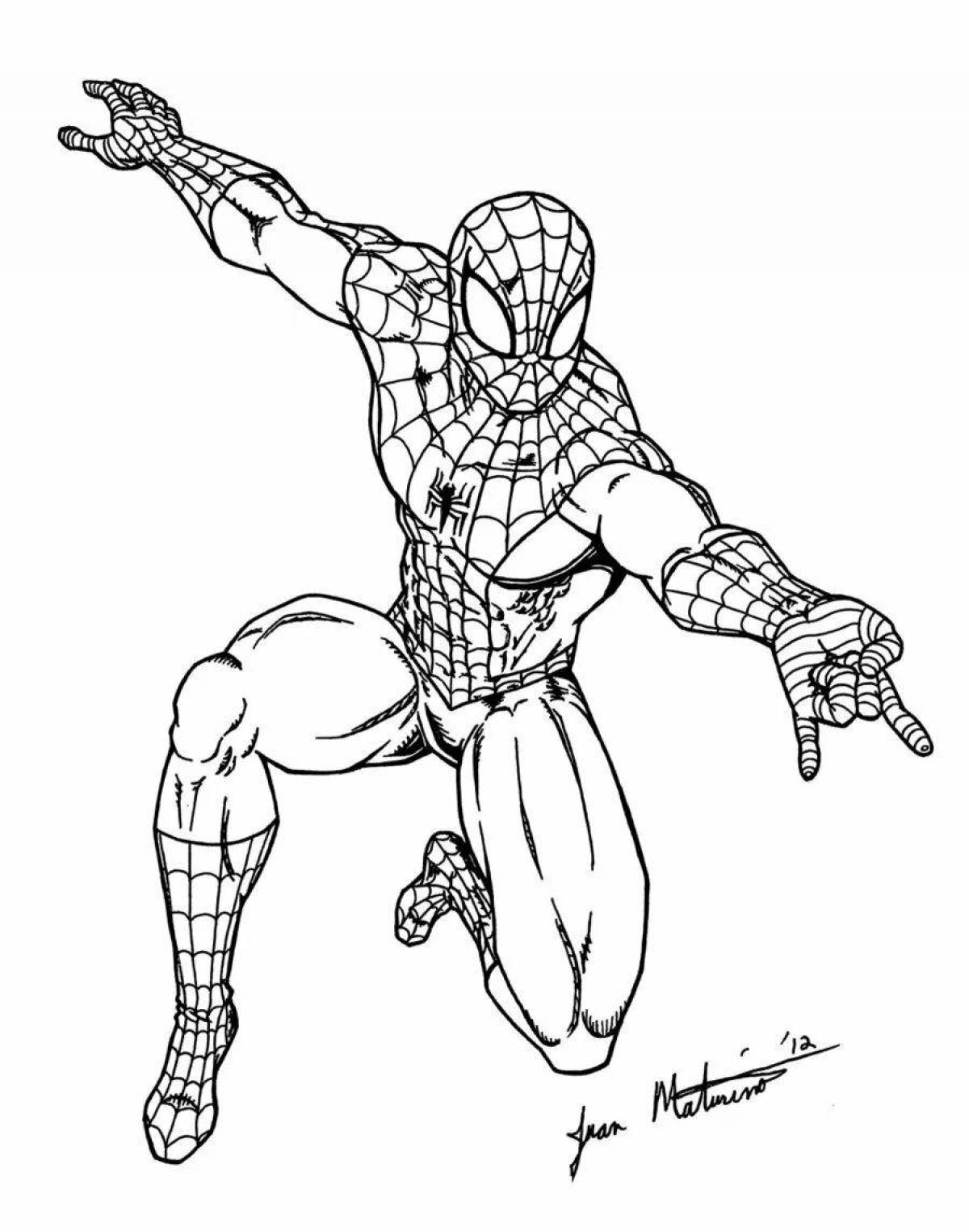 Человек паук рисунок #9