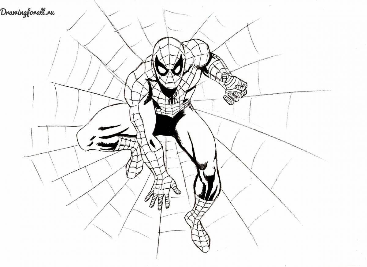 Человек паук рисунок #12
