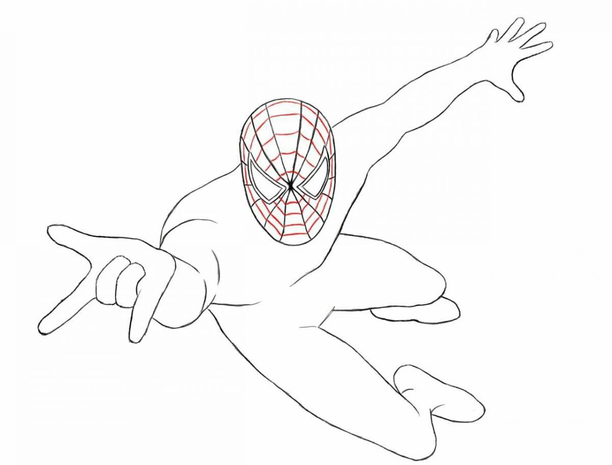 Человек паук рисунок #18
