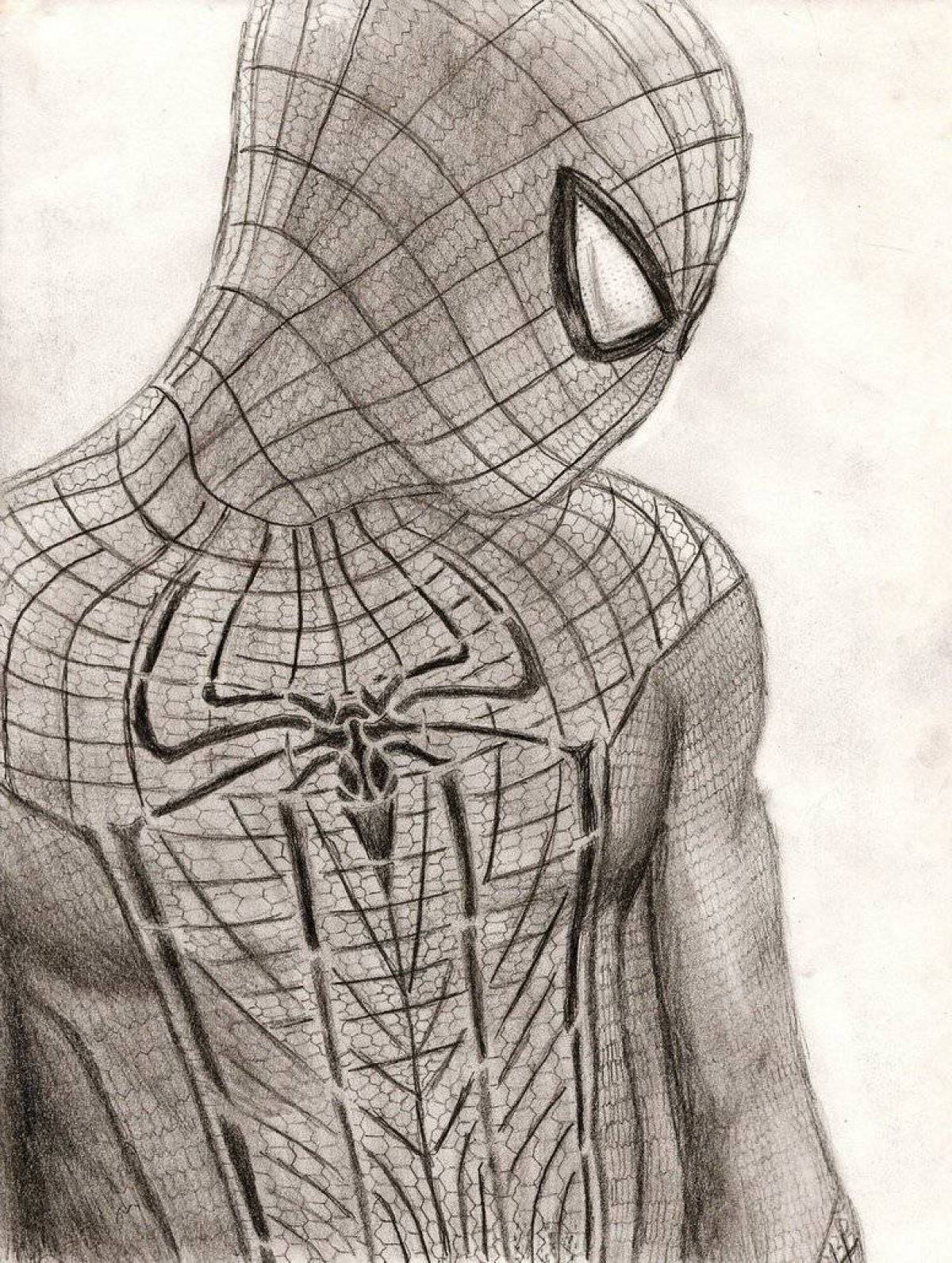 Человек паук рисунок #28