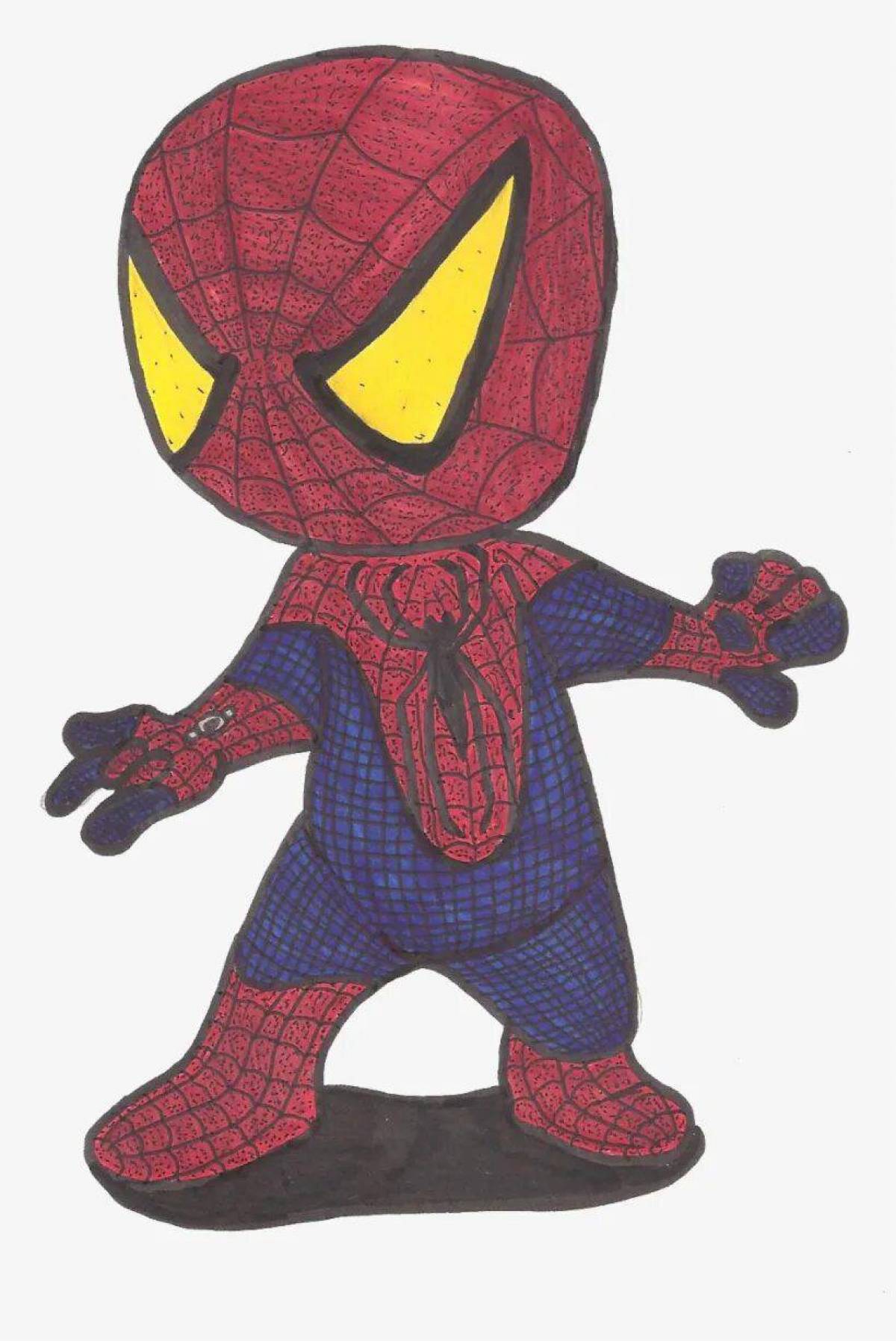 Человек паук рисунок #30