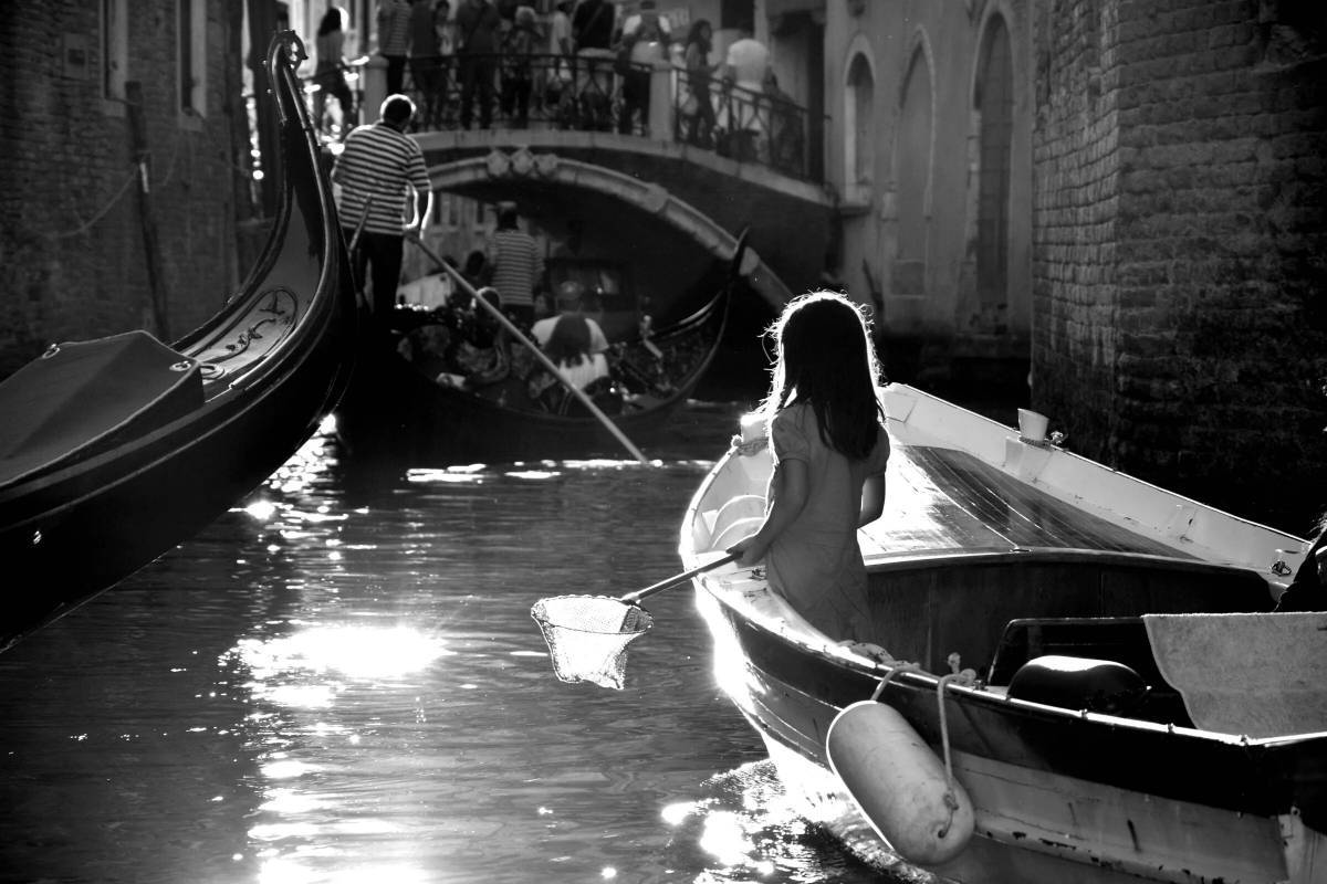 Черно белая Венеция
