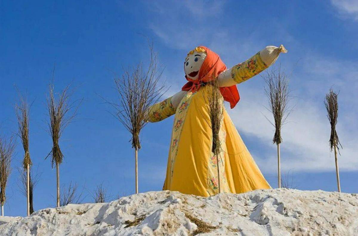 Чучело на проводах весны