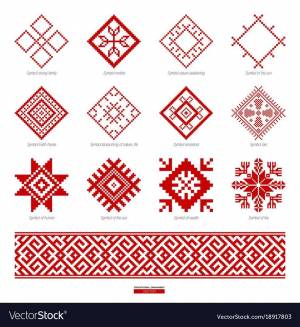Раскраска чувашские узоры и орнаменты для детей #4 #561207