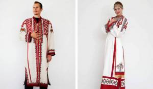 Раскраска чувашский национальный костюм #2 #561240