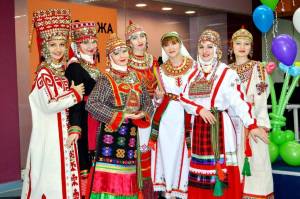 Раскраска чувашский национальный костюм #4 #561242