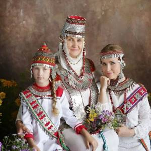 Раскраска чувашский национальный костюм #6 #561244