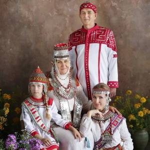 Раскраска чувашский национальный костюм #16 #561254