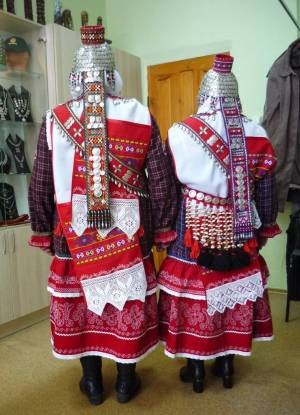 Раскраска чувашский национальный костюм #34 #561272
