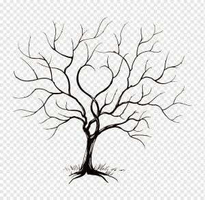 Раскраска шаблон дерево #36 #562174