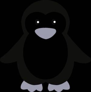 Раскраска шаблон пингвин #1 #562281