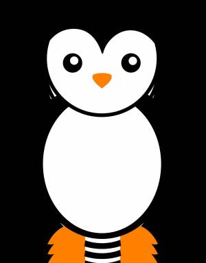 Раскраска шаблон пингвин #20 #562300