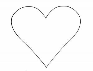 Раскраска шаблон сердце #11 #562444