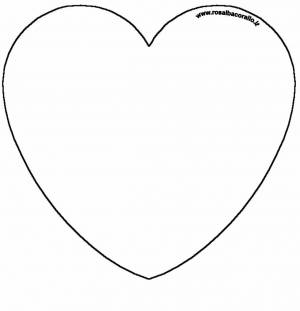 Раскраска шаблон сердце #23 #562456