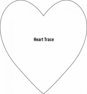 Раскраска шаблон сердце #26 #562459