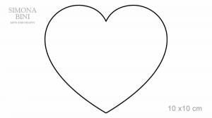 Раскраска шаблон сердце #30 #562463