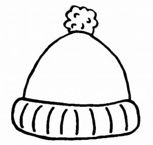 Раскраска шапка для детей 2 3 лет #32 #563012