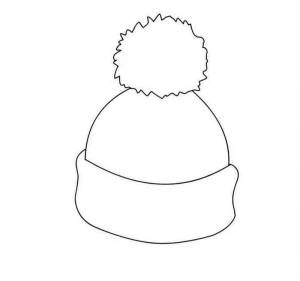 Раскраска шапка для детей 4 5 лет #5 #563021