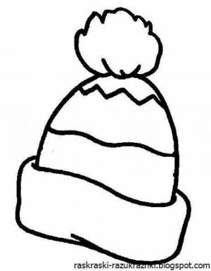 Раскраска шапка для детей 4 5 лет #8 #563024