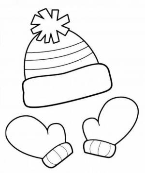 Раскраска шапка для детей 4 5 лет #13 #563029