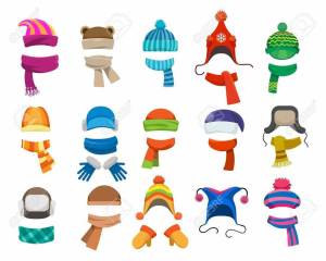 Раскраска шапка и шарф для детей #23 #563112