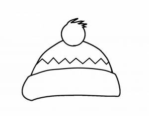 Раскраска шапочка для детей #17 #563282
