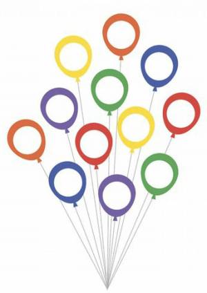 Раскраска шарики для детей 2 3 лет воздушные #3 #563570