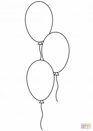 Раскраска шарики для детей 2 3 лет воздушные #14 #563581