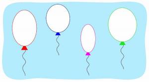Раскраска шарики для детей 2 3 лет воздушные #16 #563583