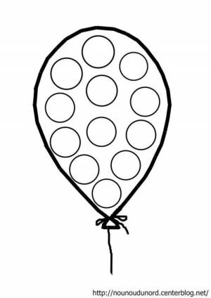 Раскраска шарики для детей 2 3 лет воздушные #21 #563588