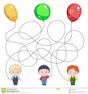 Раскраска шарики для детей 3 4 лет #14 #563619