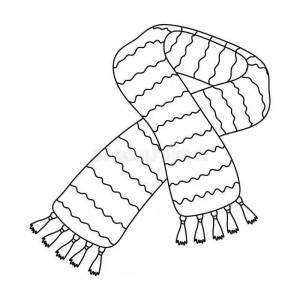 Раскраска шарф для детей 2 3 лет #26 #563781
