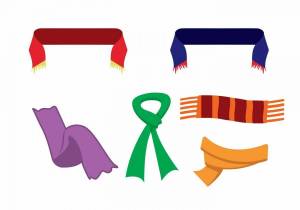 Раскраска шарфик для детей #10 #563794