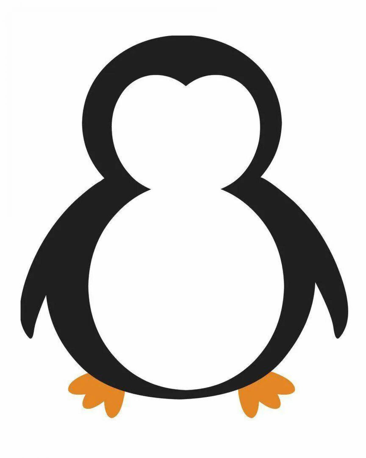 Шаблон пингвин #5