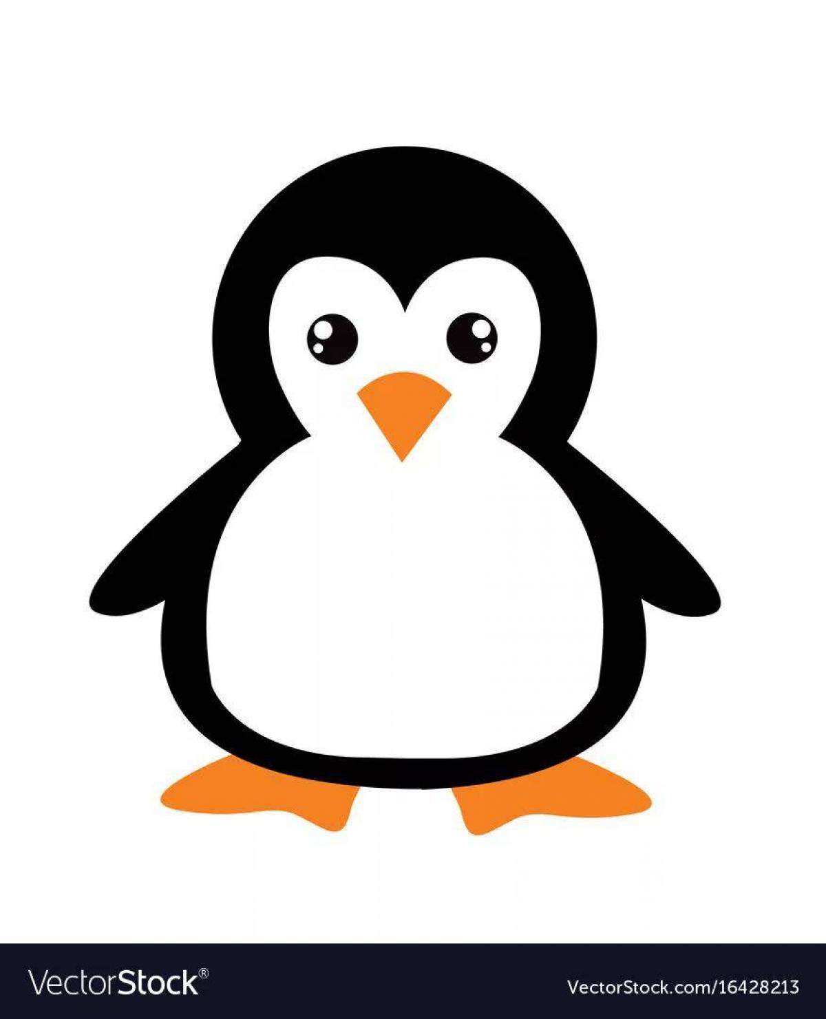 Шаблон пингвин #7
