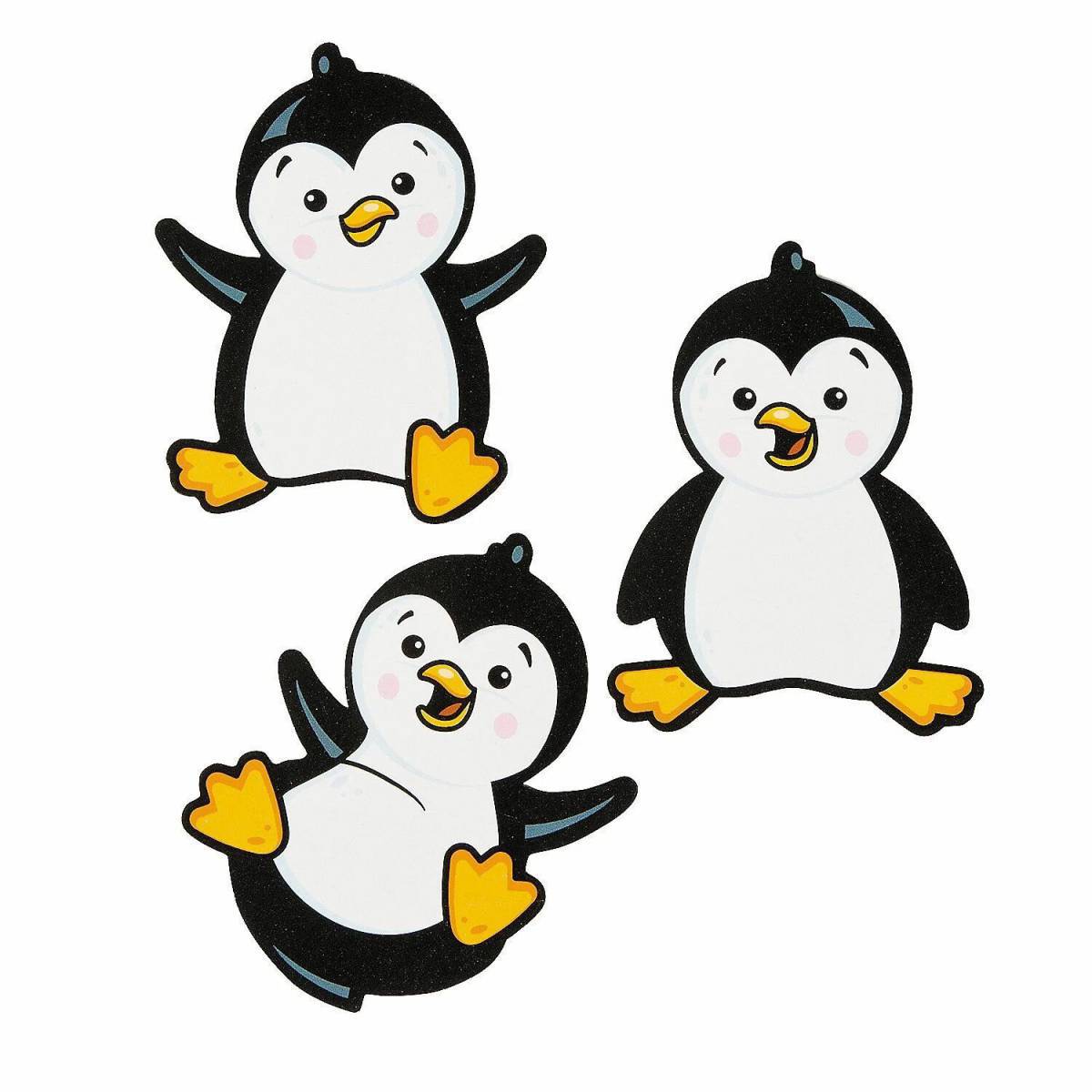 Шаблон пингвин #12