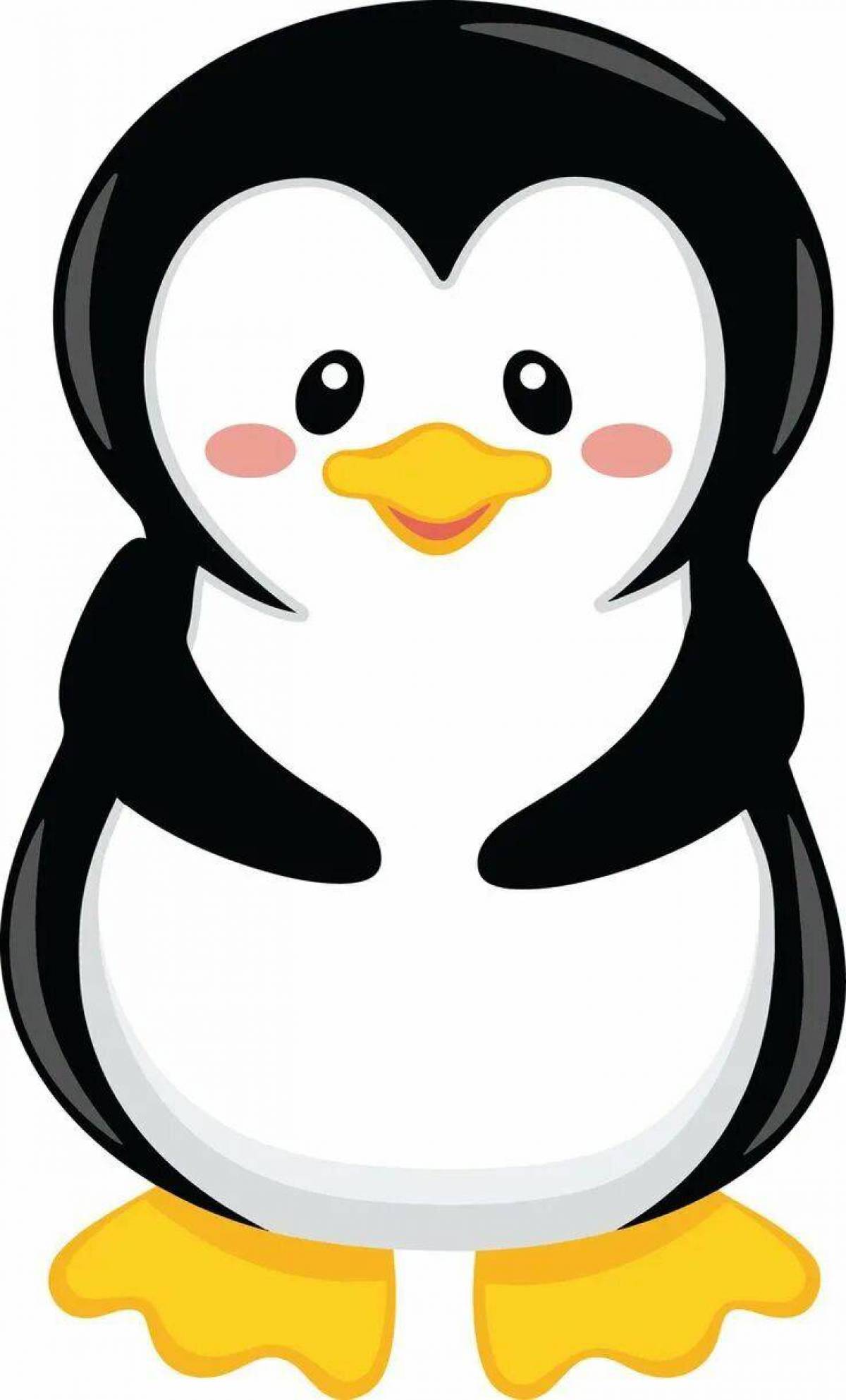 Шаблон пингвин #15