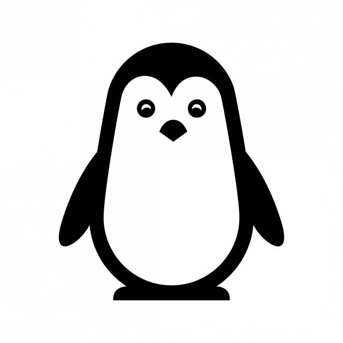 Шаблон пингвин #17