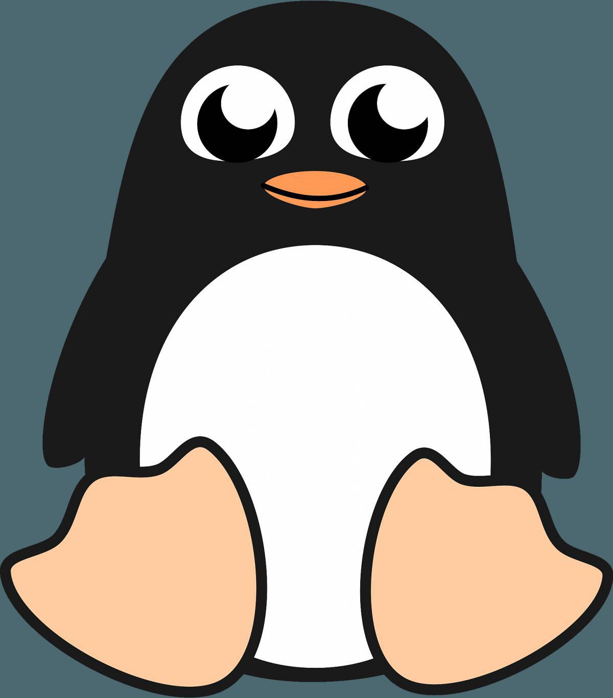 Шаблон пингвин #22