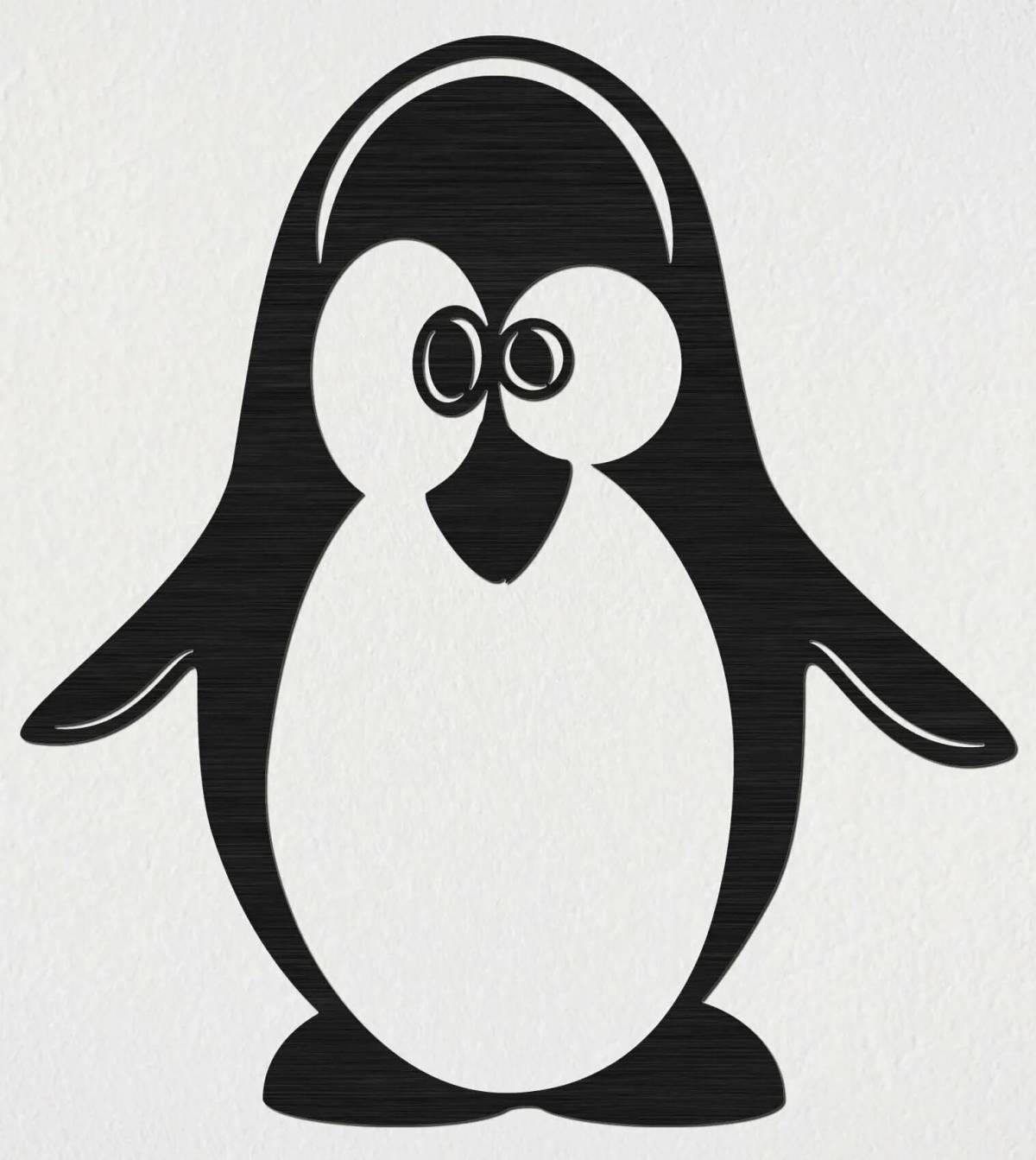 Шаблон пингвин #23