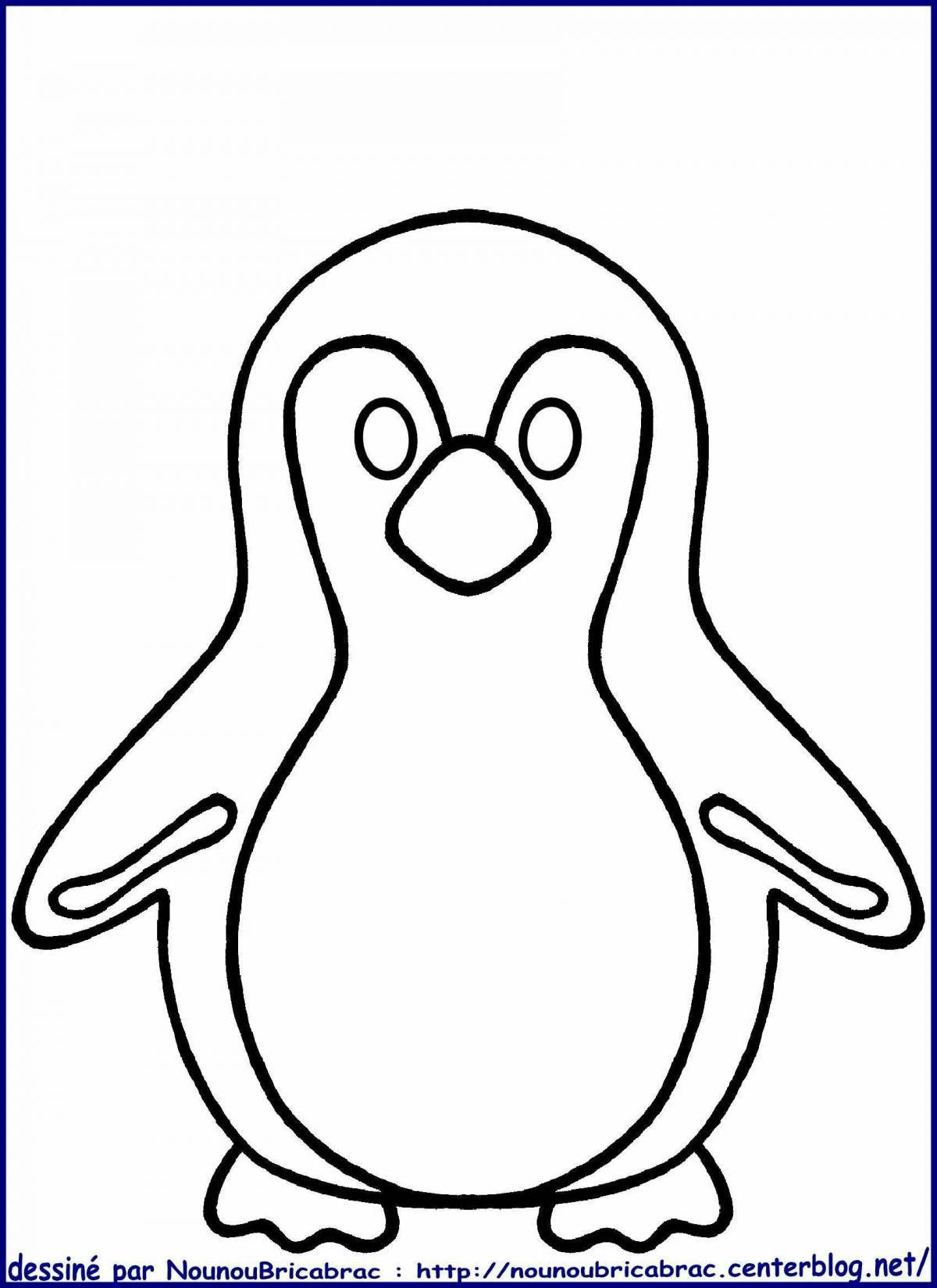 Шаблон пингвин #30