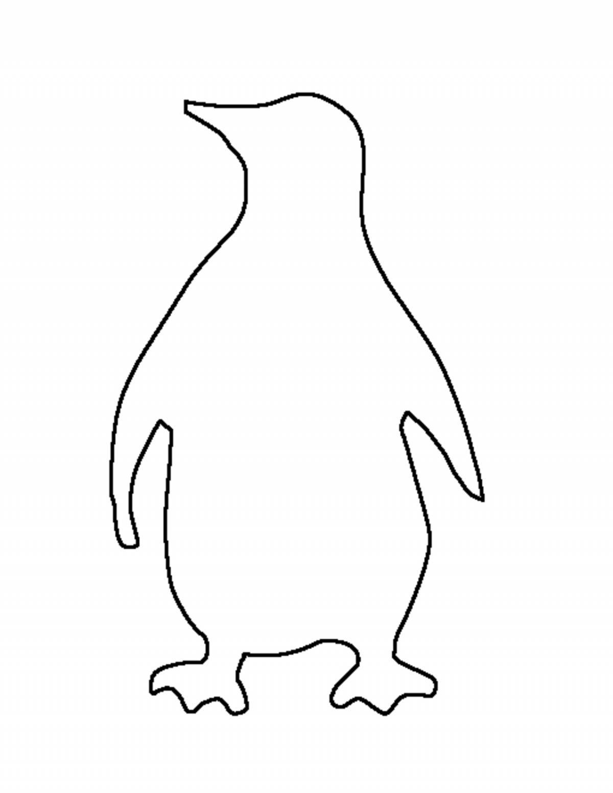 Шаблон пингвин #32