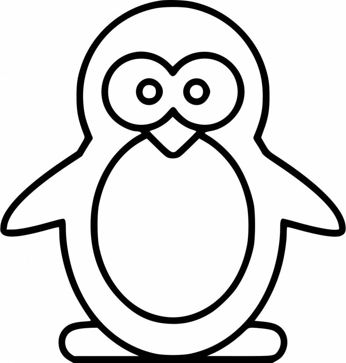Шаблон пингвин #37